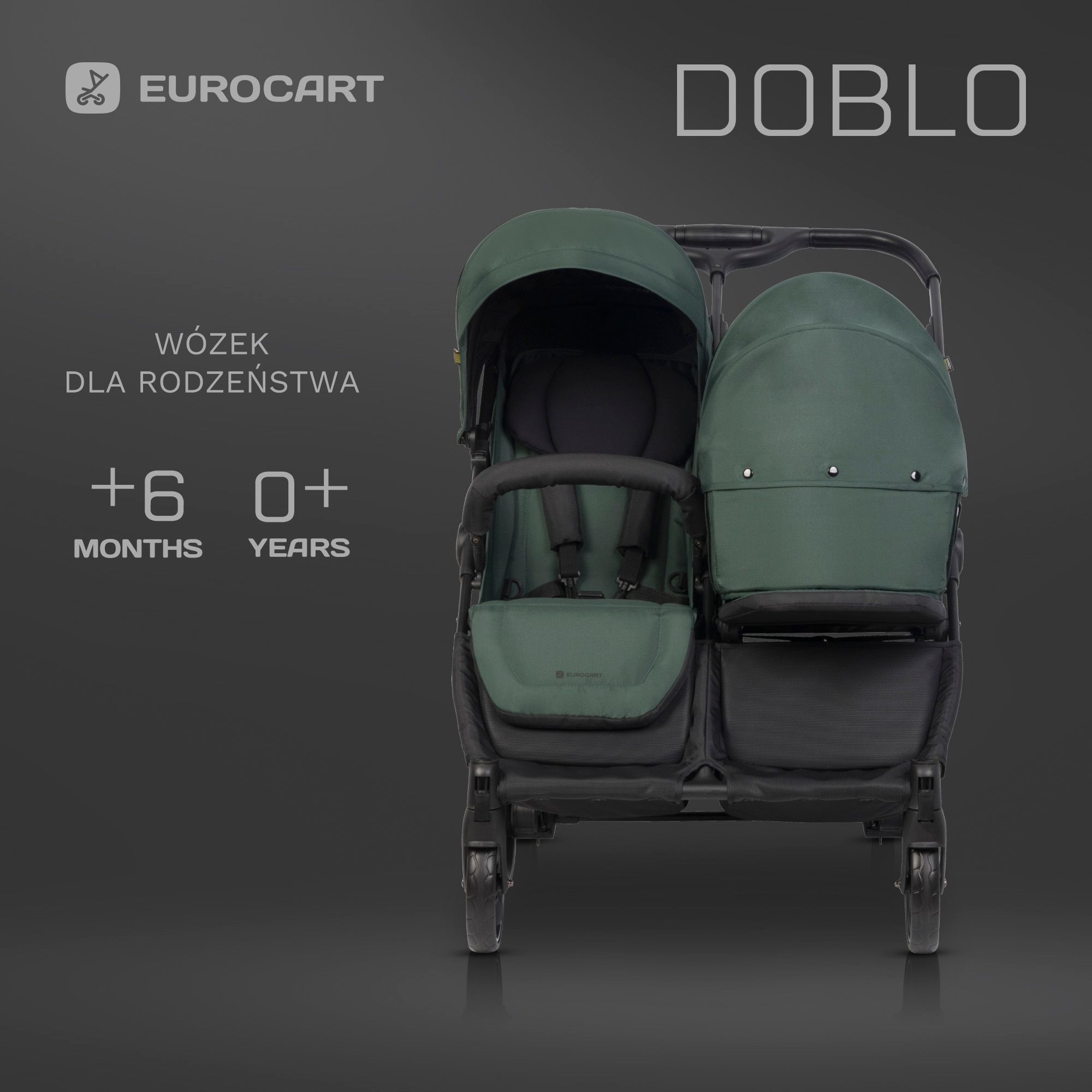 Lekka Miękka Gondola Wkład Niemowlęcy Do Wózka EuroCart Doblo Jungle