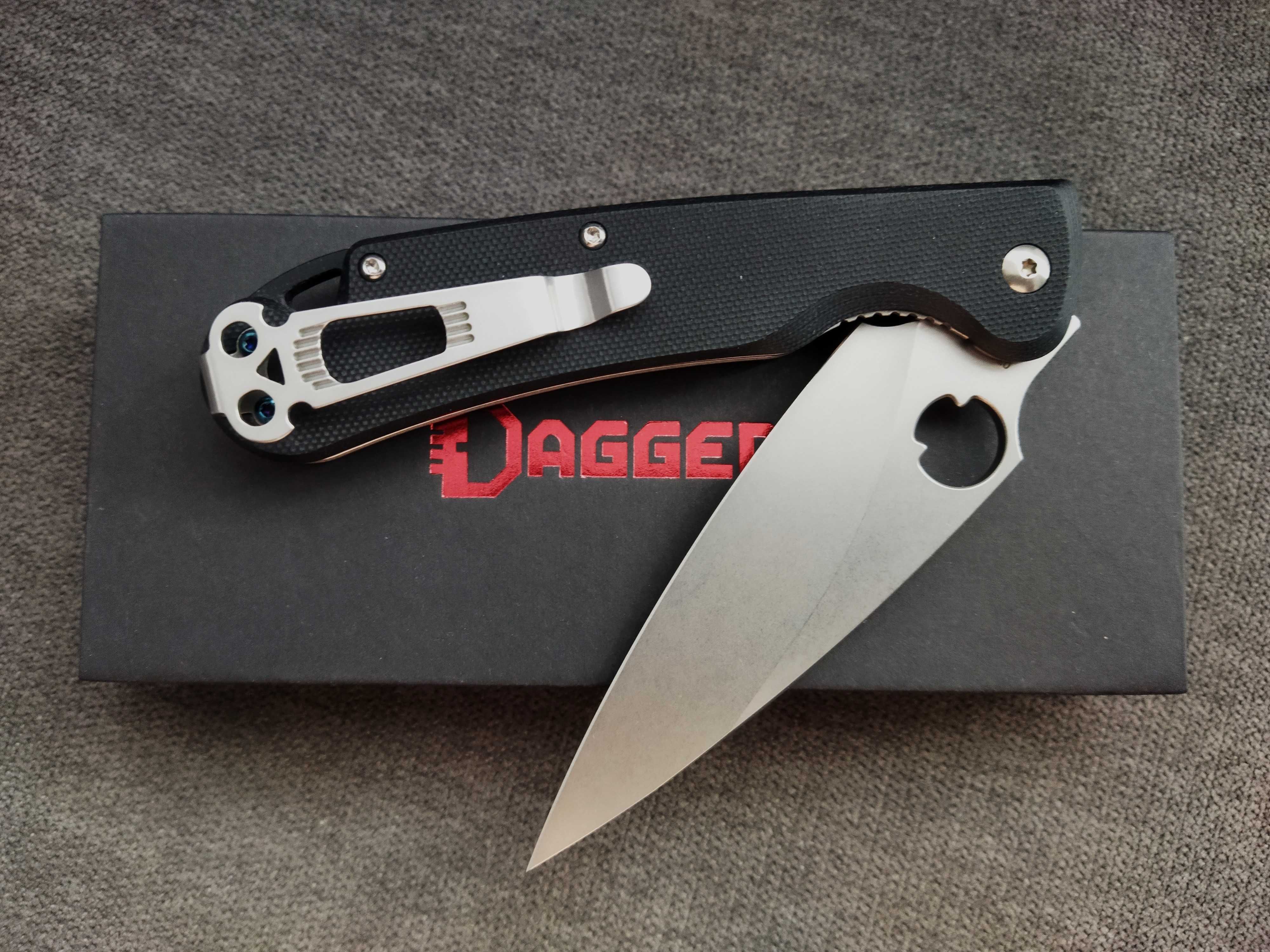Nóż Dagger Sting (Zhalo) Stonewash 3,9" D2 / G10