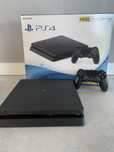 PlayStation 4 Slim 500 GB + pad + 4 gry – po serwisie gotowa do grania