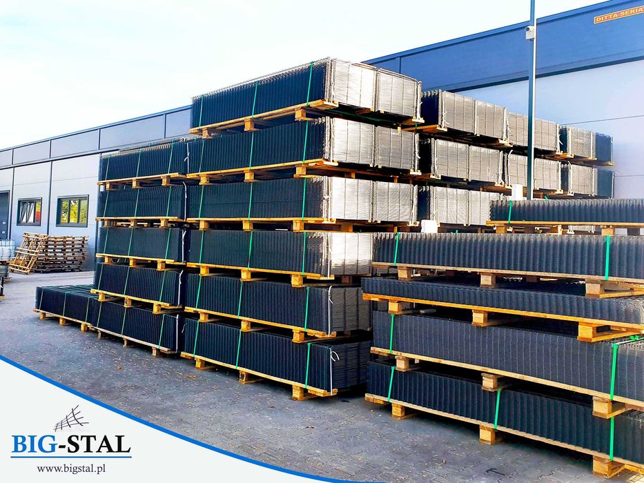 Panele ogrodzeniowe 1,23 h , 5 mm ocynk+kolor  PRODUCENT