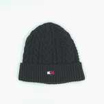 Czapka tommy hilfiger beanie czarna zimowa przejściowa