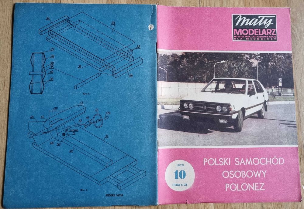 Mały modelarz 10/1979 - Samochód osobowy Polonez