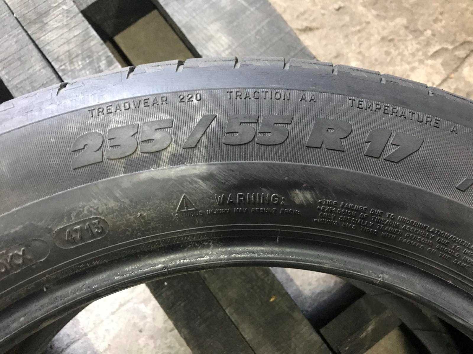 Шини Michelin 235/55r17 Комплект літо б/у склад Оригінал