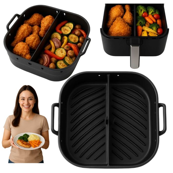 Wkład Silikonowy do frytkownicy Forma do pieczenia z przegródką Zenito