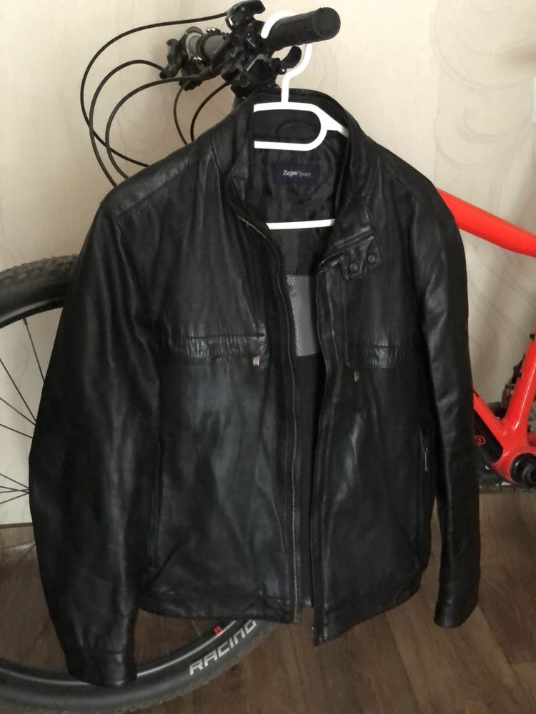 Кожаная куртка Zegna sport xs-s оригинал