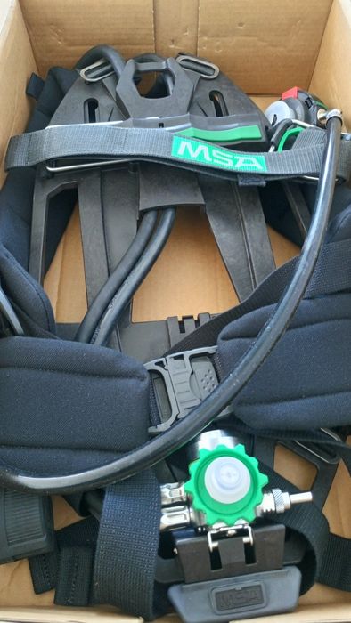 NOWY ZESTAW  maska + szelki  *MSA*  aparat oddechowy / powietrzny