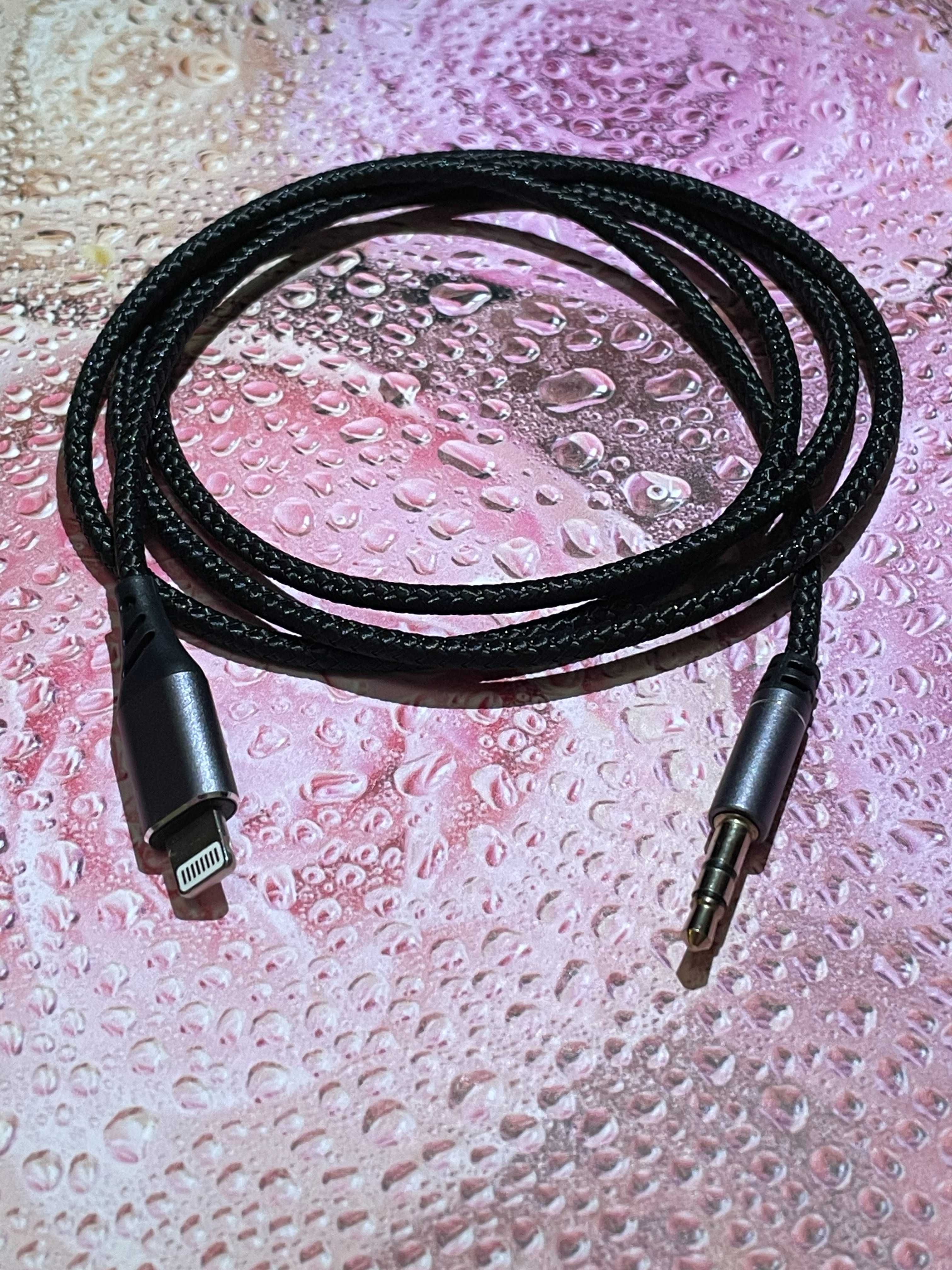 Aux Аукс Айфон AUX jack 3.5mm Lightning Cable iPhone шнур кабель