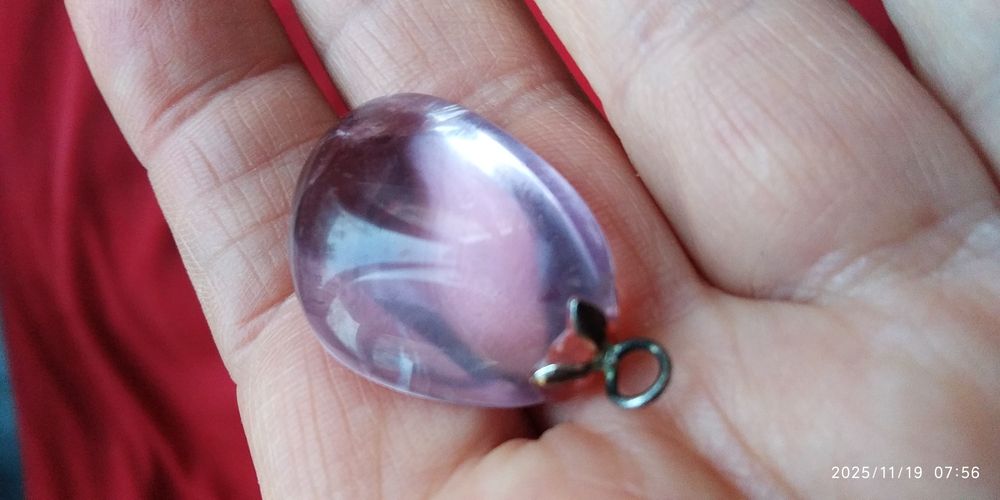 Аметист объемный кулон