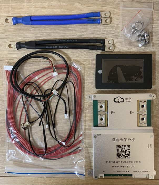 Bms jikong jk-b2a8s20p + енкран 3.2 + кабеля