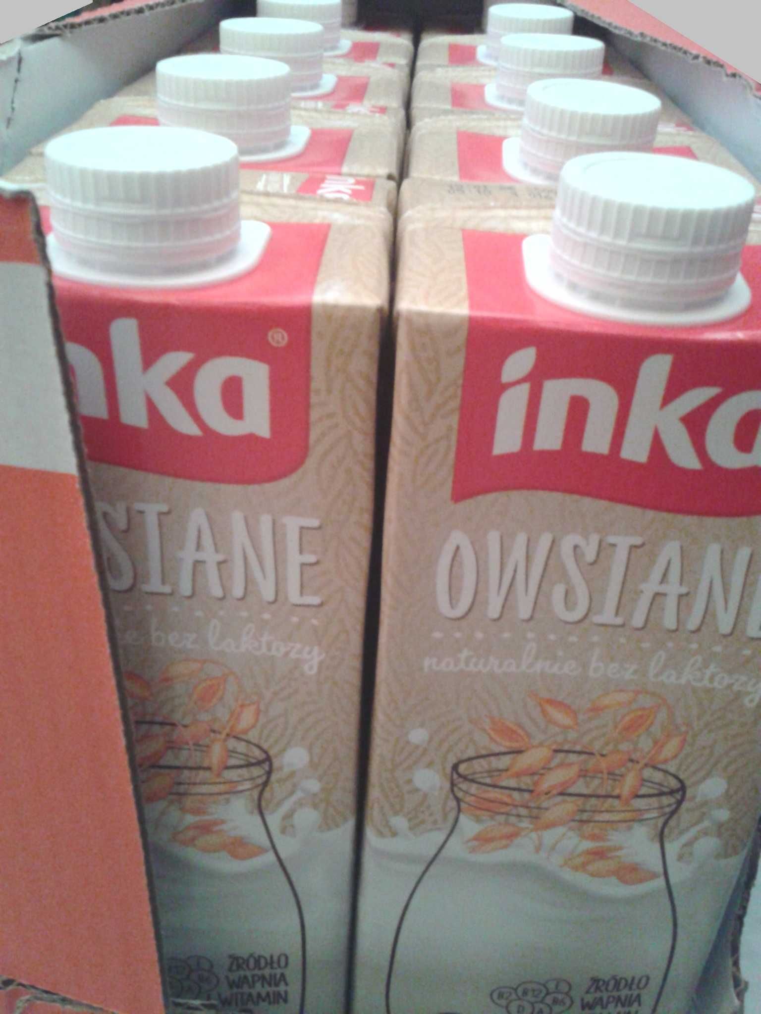 INKA Napój owsiany mleko roślinne bez laktozy i cukru + witaminy 1Lx18