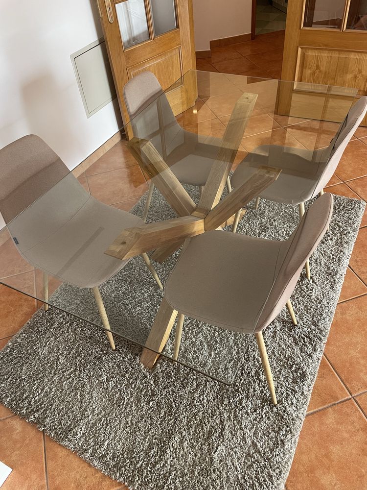 Mesa de vidro jysk
