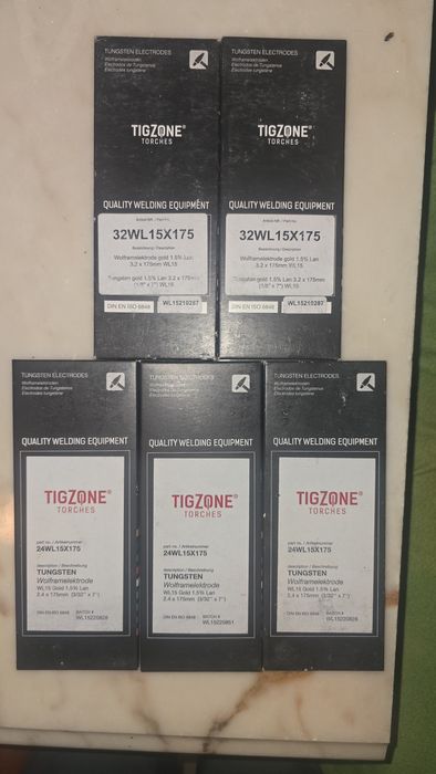 Tungsténios Tigzone 2.4mm / 3.2mm WL15 Gold