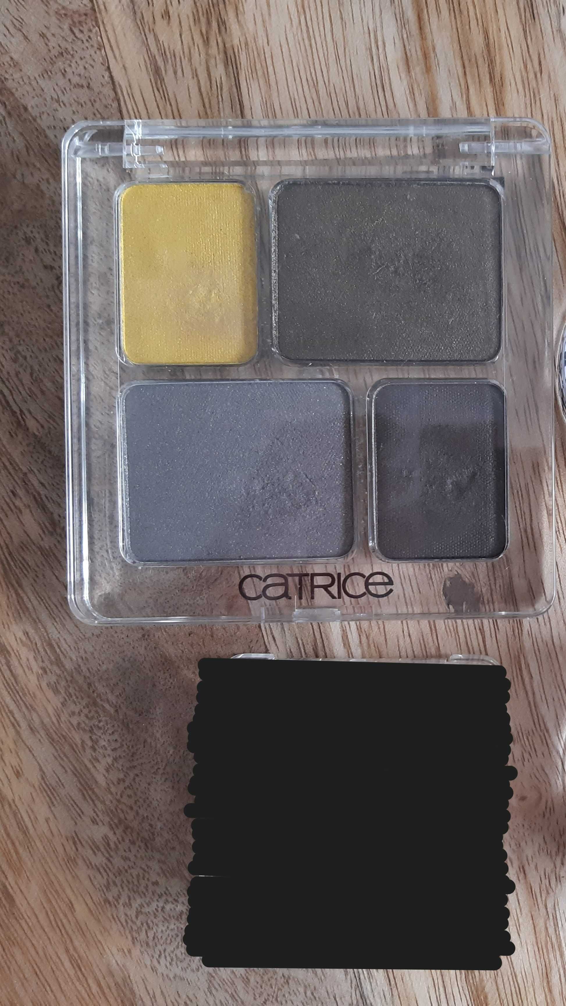 Paletka 4 cieni do oczu Catrice, szare zieleń khaki żółty