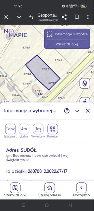 Sprzedam działkę budowlaną