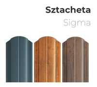 Sztacheta metalowa SIGMA szeroka 11cm płot ogrodzenie sztachetki