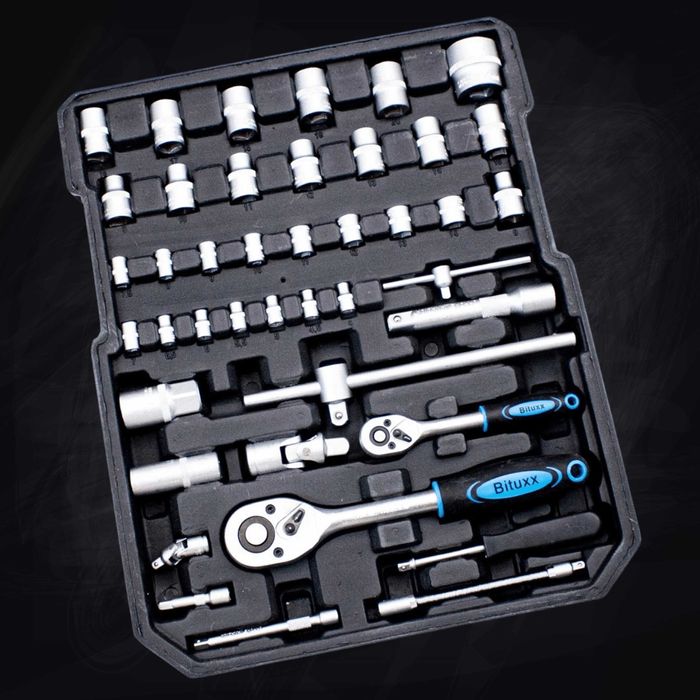 zestaw narzędzi warsztatowych 1200 elementów Nasadki Klucze Bity