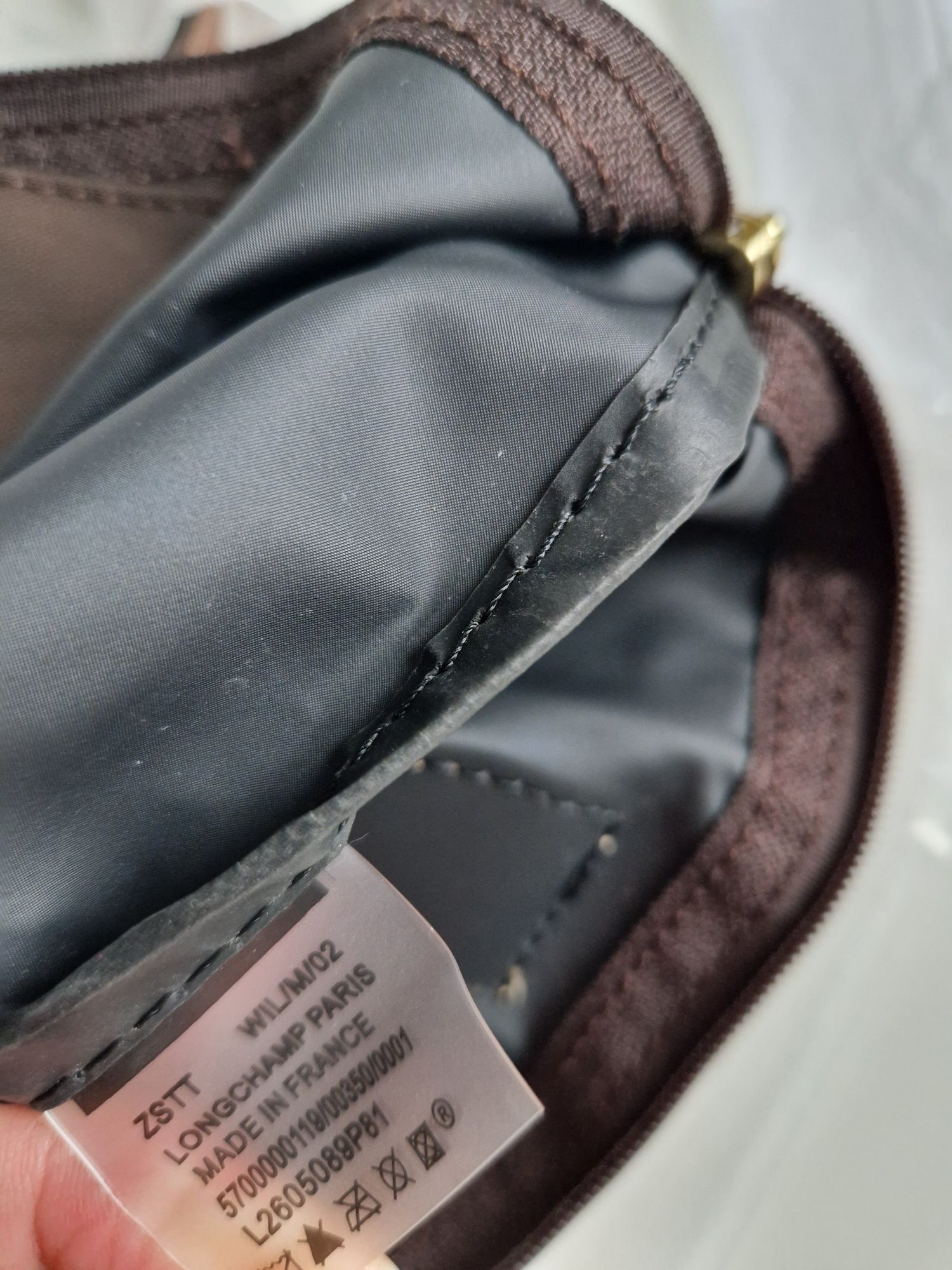 torebka Longchamp roz M brąz