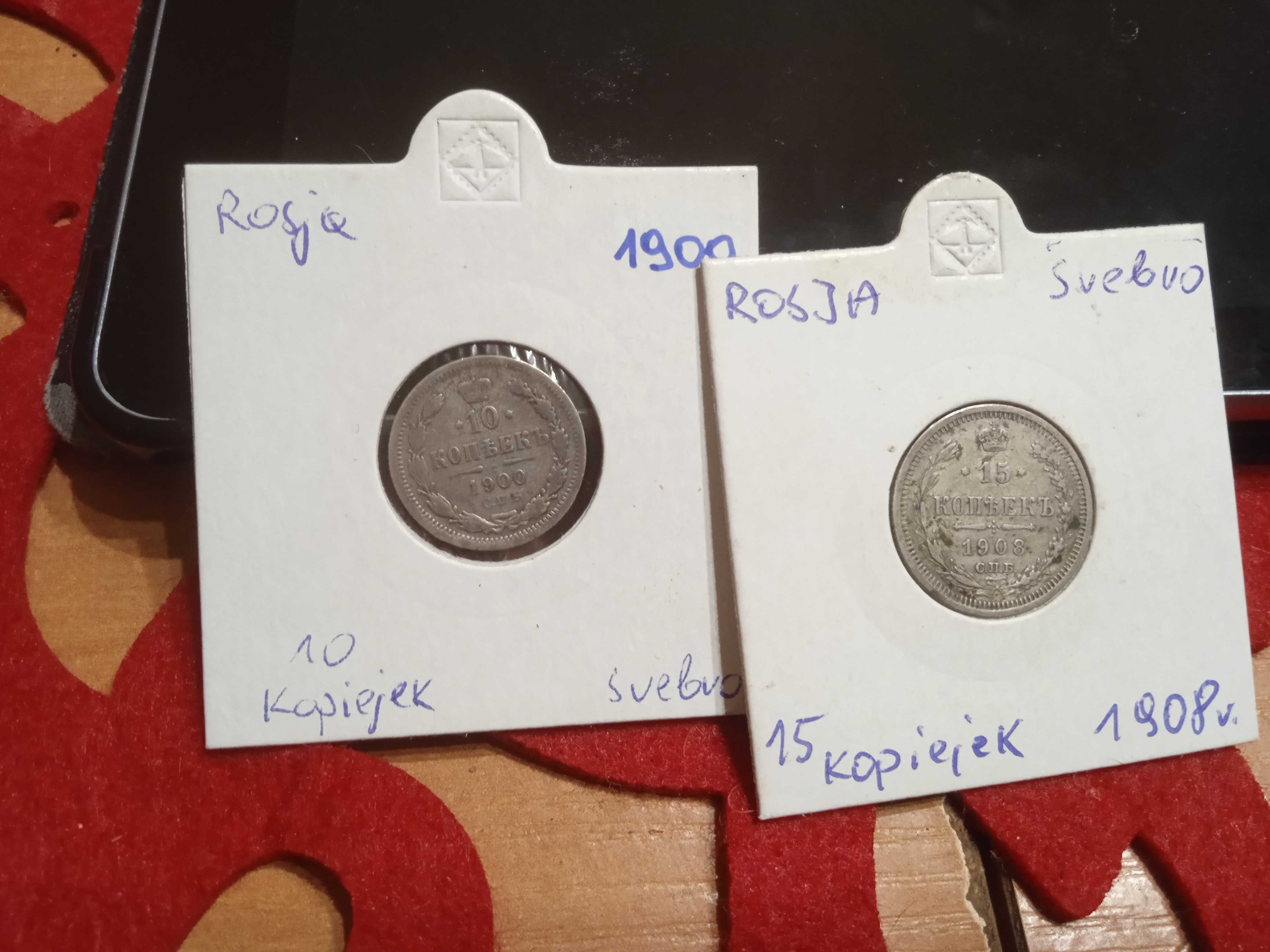 Srebrne monety zamienie