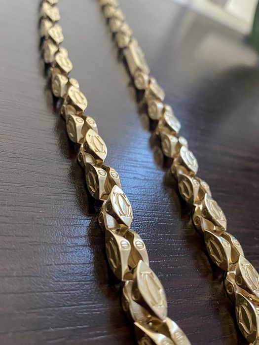 Złoty łańcuszek Cartier