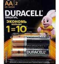 Батарейки DURACELL Original 1.5V ALKALINE AA(LR6) / AAA(LR03) 2 шт