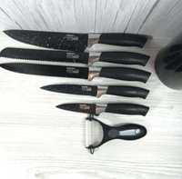 Набор ножей для кухни на подставке 7 предметов нержавеющая сталь