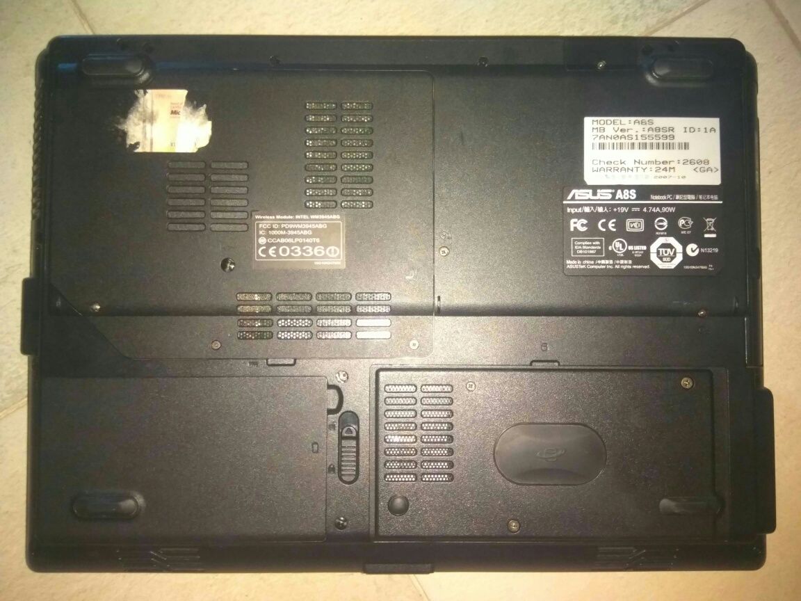 Ноутбук Asus A8 SR