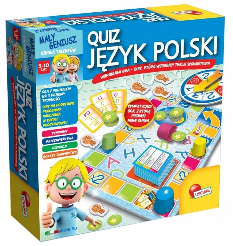 Mały Geniusz Quiz Język Polski Lisciani