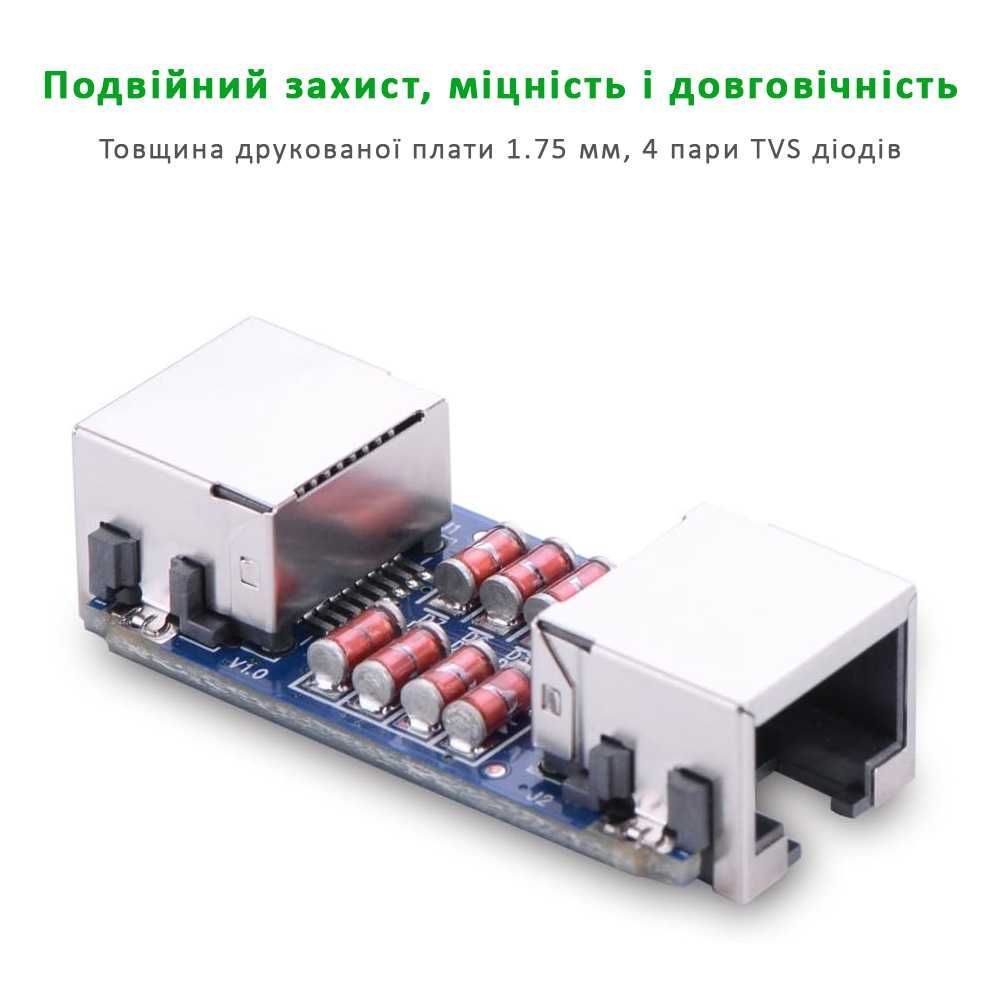 Захисний Ethernet-адаптер від грози Ugreen NW116 (20391)