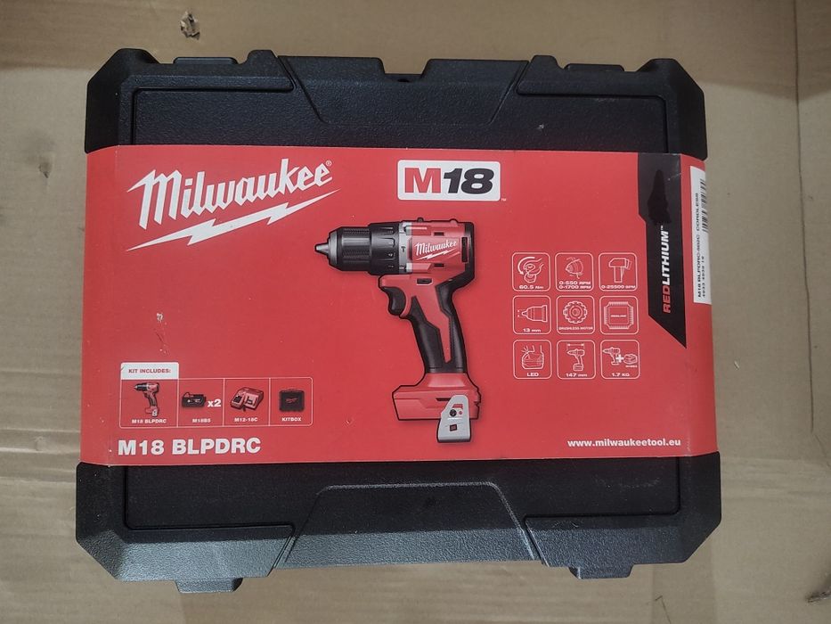 Wkrętarka Milwaukee M18 BLPDRC z Aku 4.0 Ah