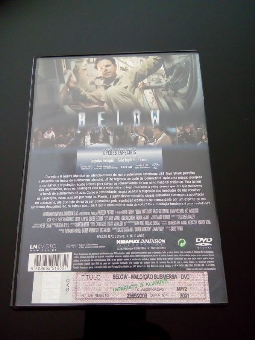 DVD - Below (selado)