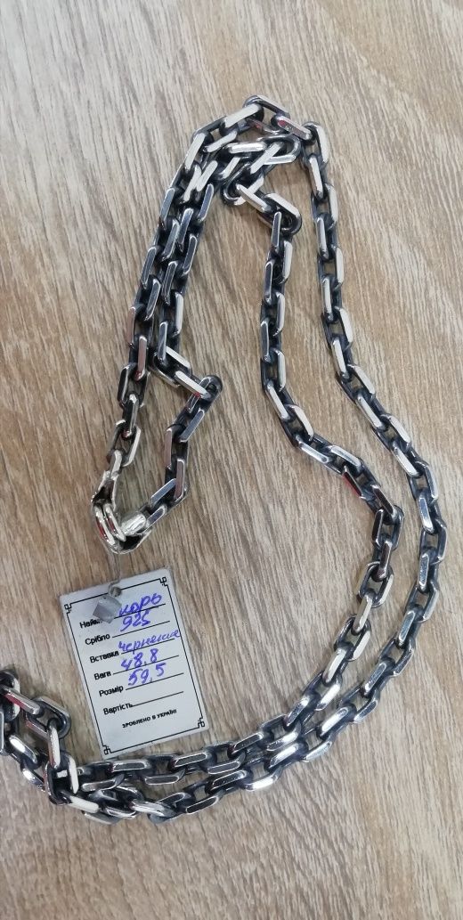 Новые якорные цепочки 925пробы