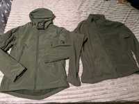 Куртка тактична M-Л 48-50 військова Софт-шел Хакі олива з фліскою