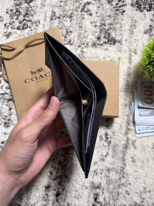 ПОДАРУНОК‼️ Гаманець чоловчий Coach, кошелек coach, портмоне коач