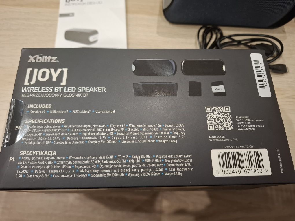 Głośnik mobilny 2x5W Radio