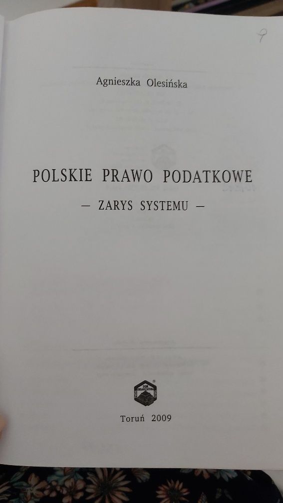 Polskie prawo podatkowe Olesińska agnieszka