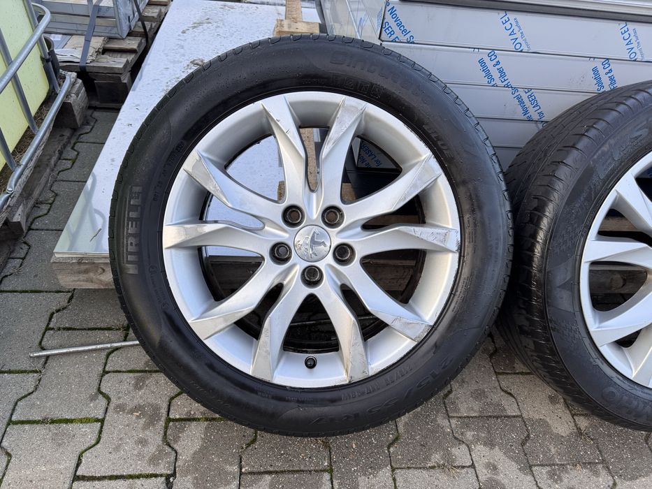 Felgi aluminiowe 17 cali Peugeot 508 5x108 Citroen C5, opony letnie
