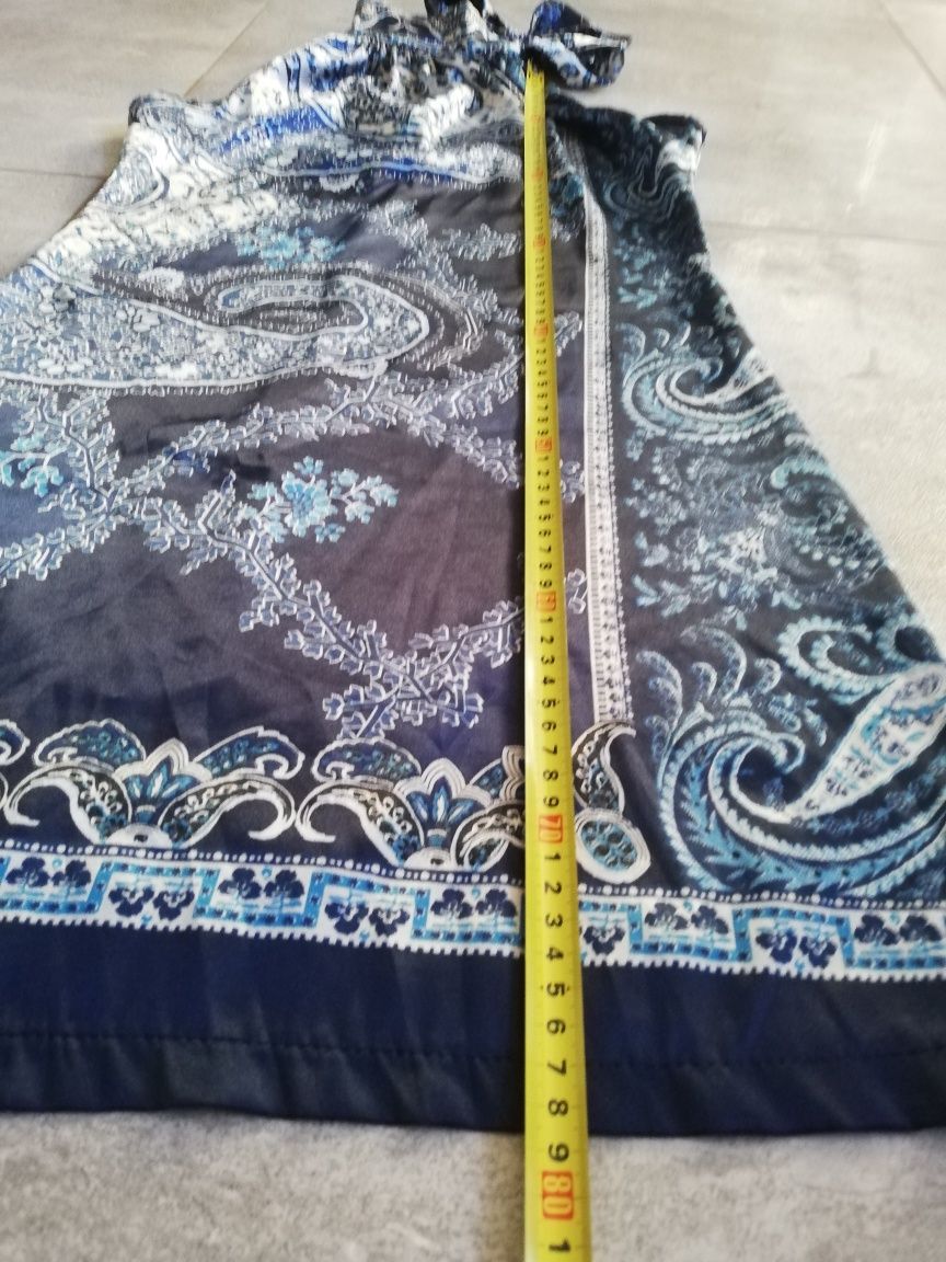 Sukienka granat wzór r S/M