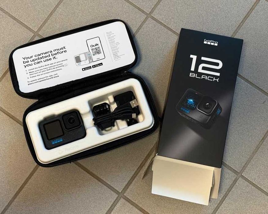 GoPro Hero 12 Black + 2 baterie i stacja ładująca