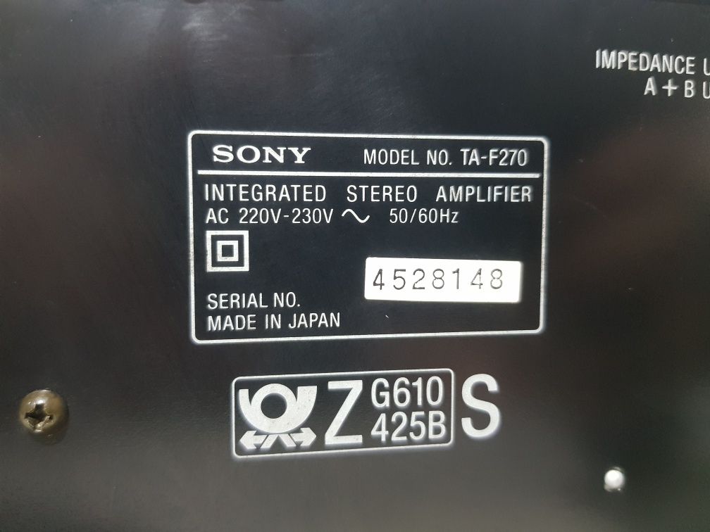 Стерео підсилювач/усилитель Sony TA-F 270 2х70Вт б/у з Німеччини