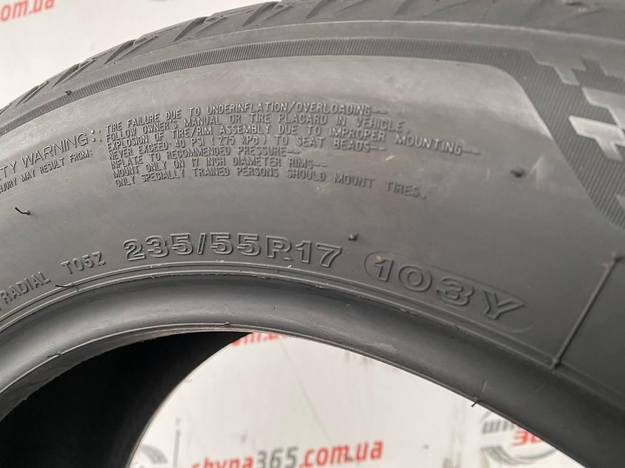 шини бу літо 235/55 r17 bridgestone turanza t005 5mm