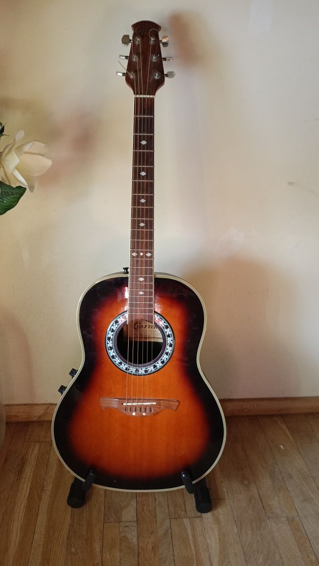 Gitara elektroakustyczna Crafter Ovation lata 90 Sunburst Fender Colou