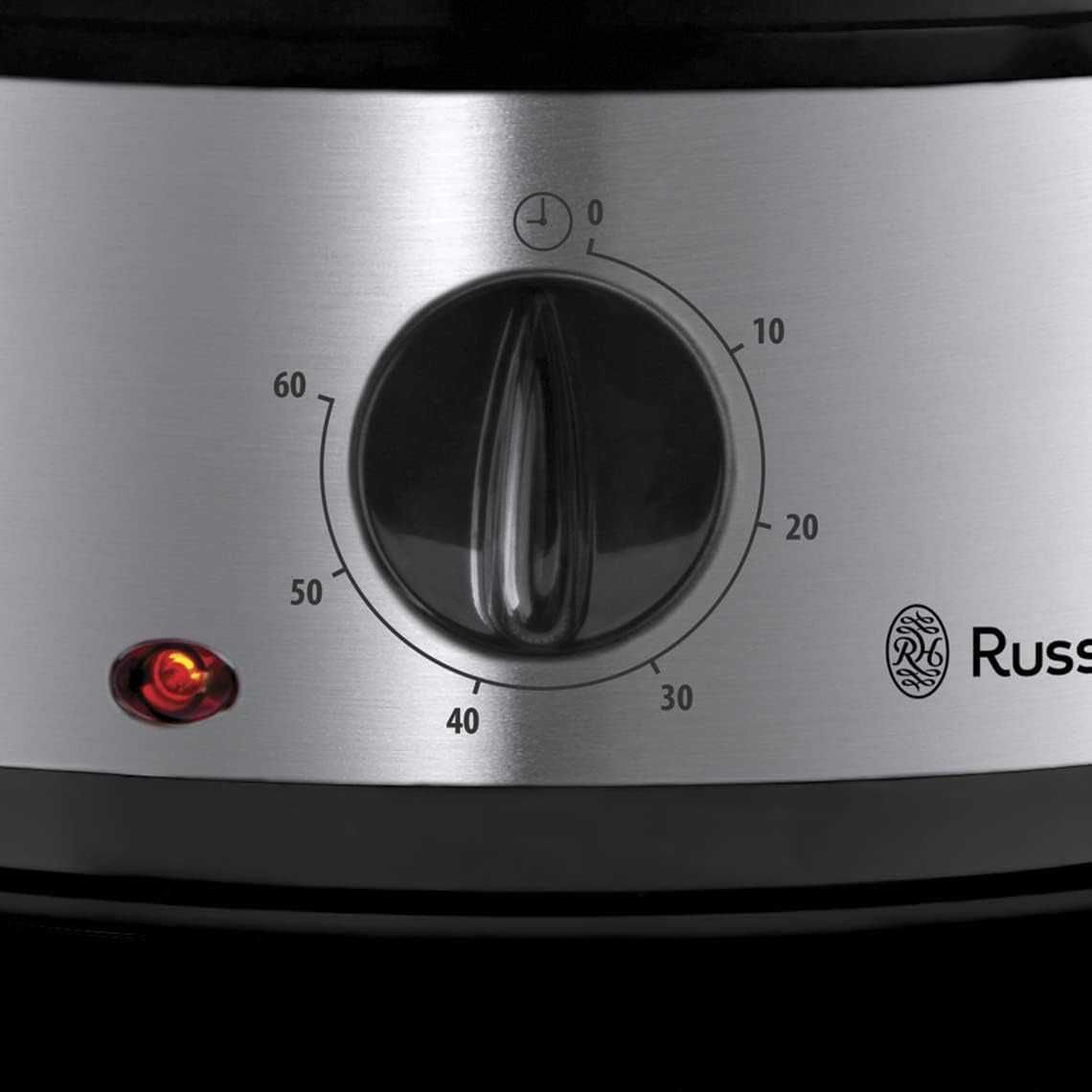 Russell Hobbs parowar 9l, time, 3 pojemniki do gotowania na parze 800W