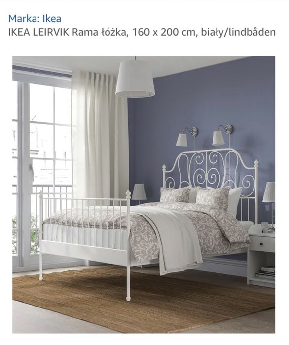 Rama łóżka LEIRVIK Ikea 160/200 oddam za darmo
