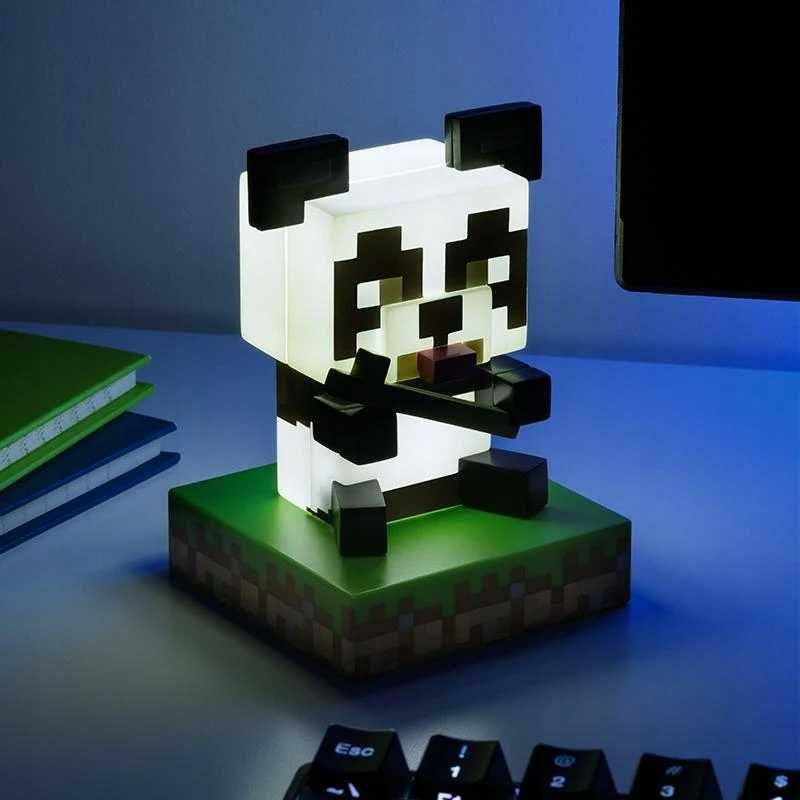 MINECRAFT Lampka Nocna PANDA Icons Light 11CM #009 Nowa Poznan