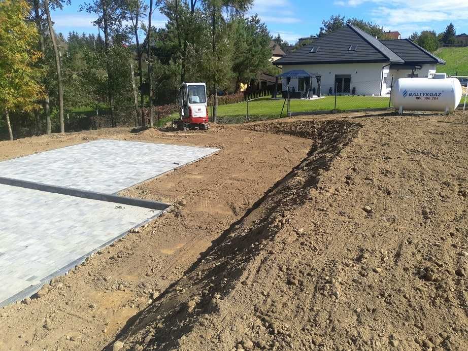 Usługi Minikoparka Żory Wiertnica Młot Niwelacje Koparka Łańcuchowa