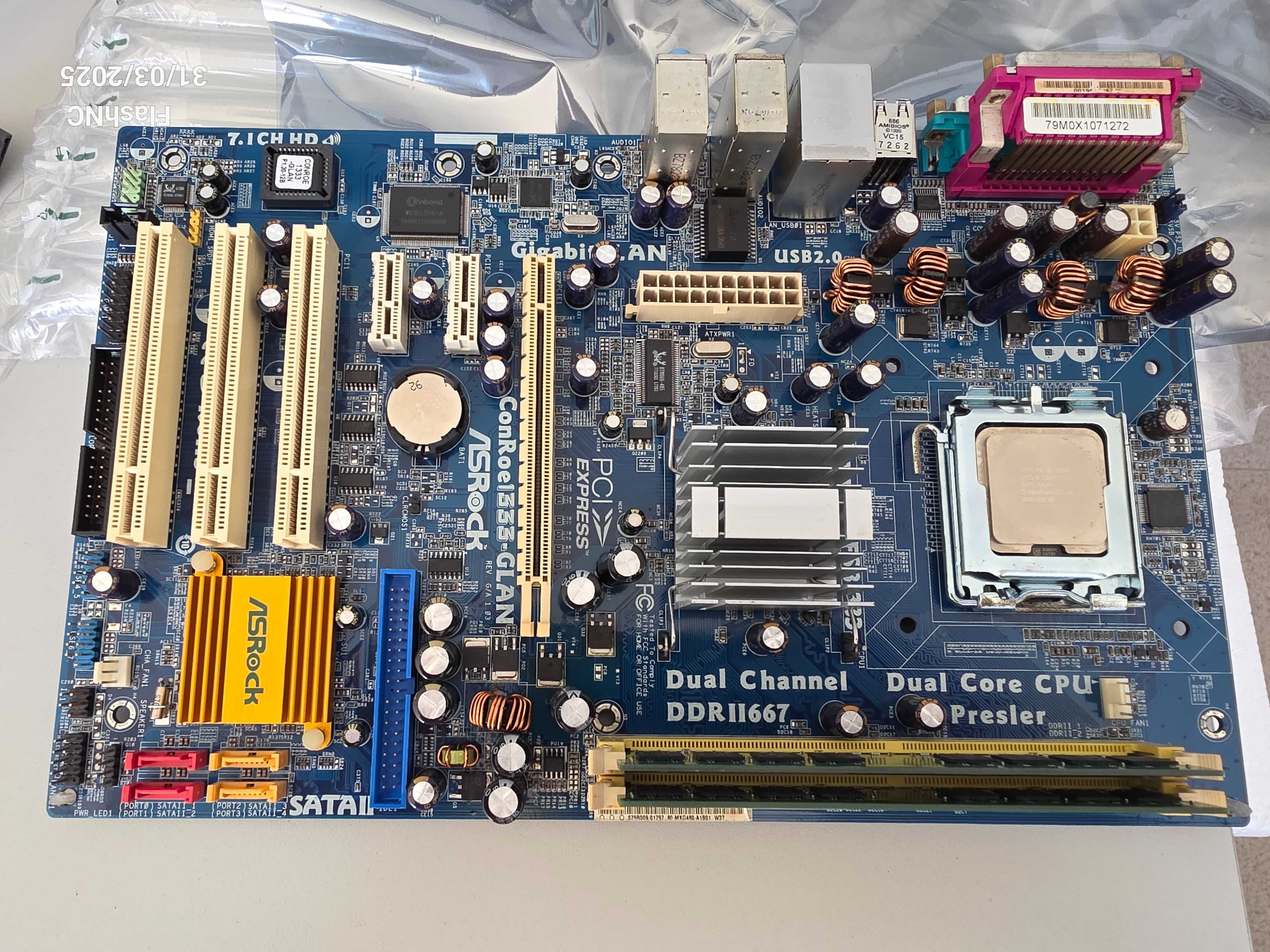 Motherboard Placa principal PC vários modelos c/CPU e Memoria Incluída