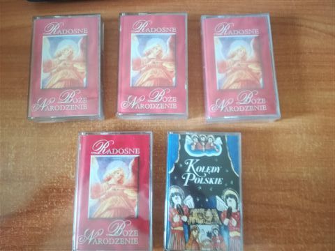 kasety magnetofonowe Radosne Boże Narodzenie komplet 5 sztuk Przegląd