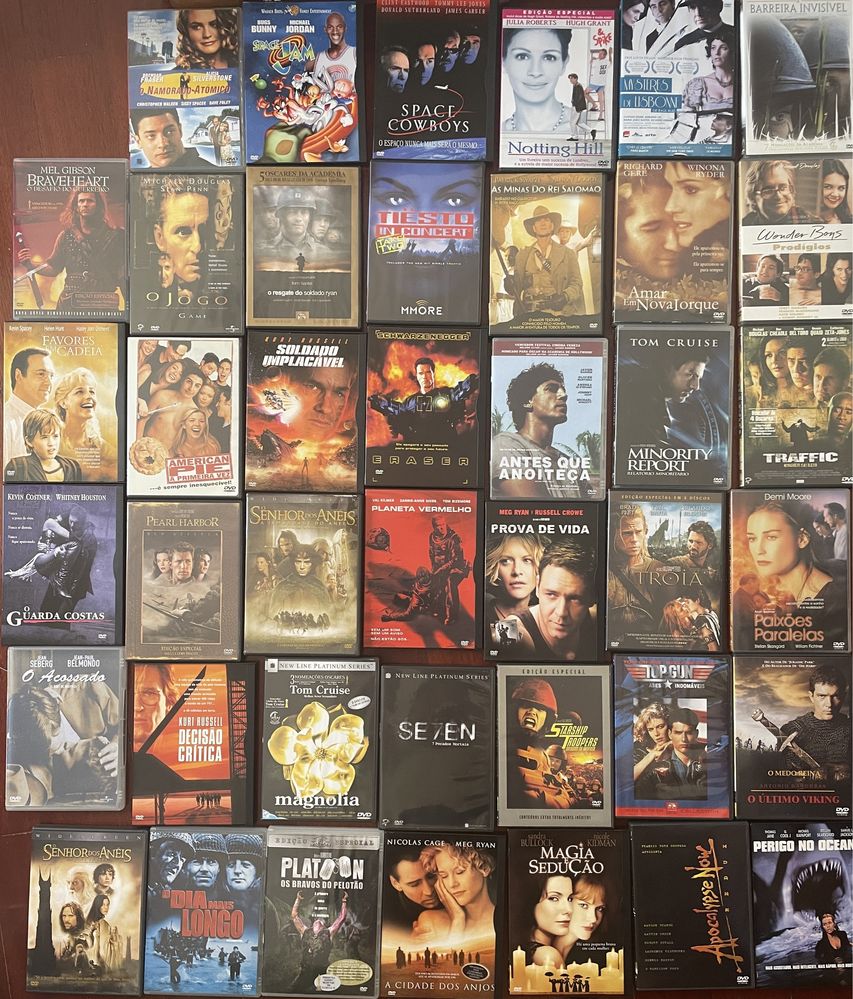 41 DVDs de diversos títulos