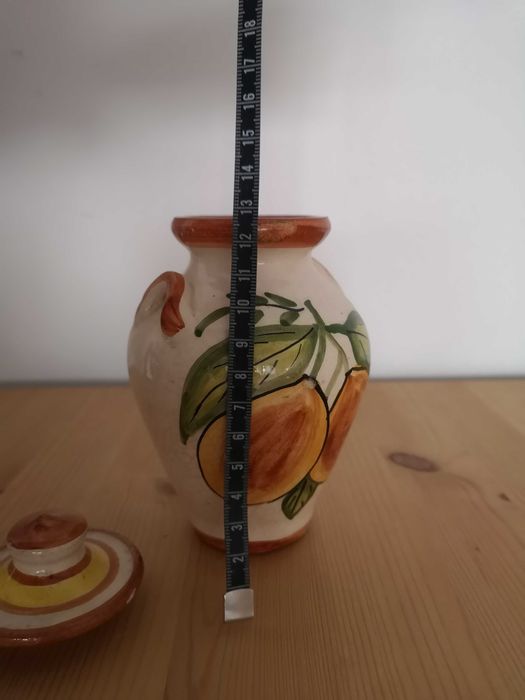 Pote de barro vidrado