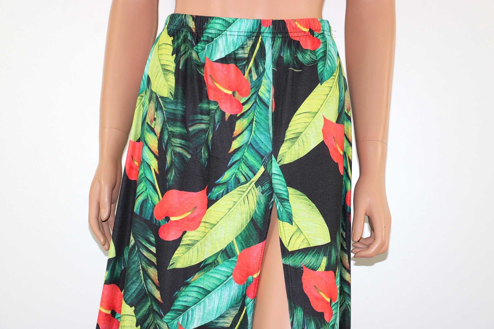 n2 PrettyLittleThing modna maxi spódnica z rozcięciem 38/40 M/L